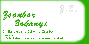 zsombor bokonyi business card